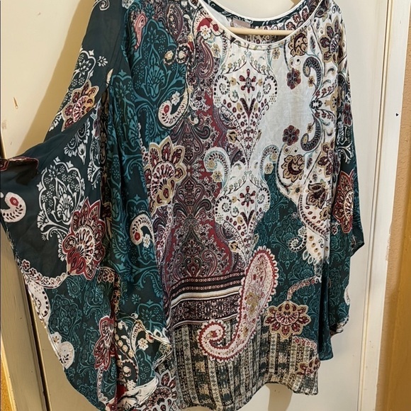 Chico size S/M Paisley Print Women's Top!! - Picture 9 of 10